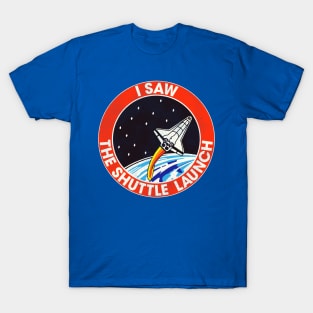 I Saw the Shuttle Launch Vintage 80s Souvenir T-Shirt